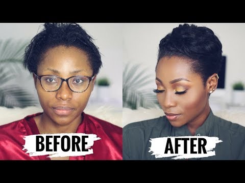 WATCH ME TRANSFORM: HOW TO STYLE SHORT RELAXED HAIR FOR BLACK WOMEN ( START TO FINISH) | DIMMA UMEH - UCaUfud8pU8ztkI45gxzPjzQ