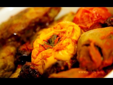 Dolmeh (Mixed) dolme cabbage tomato eggplant mexican squash and bell pepper recipe - UCZXjjS1THo5eei9P_Y2iyKA