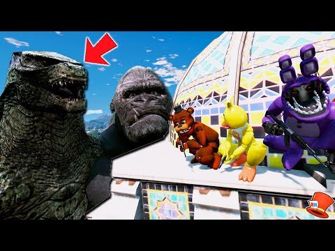 CAN THE ANIMATRONICS HIDE FROM EVIL GODZILLA & KING KONG? (GTA 5 Mods Kids FNAF RedHatter) - UCdZoVLv1XHLLLJTSNcifuDQ