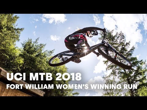 Who won the women’s downhill final at Fort William? | UCI MTB 2018 - UCblfuW_4rakIf2h6aqANefA