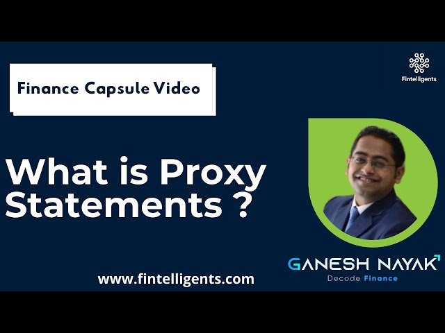 What Is A Proxy In Finance?