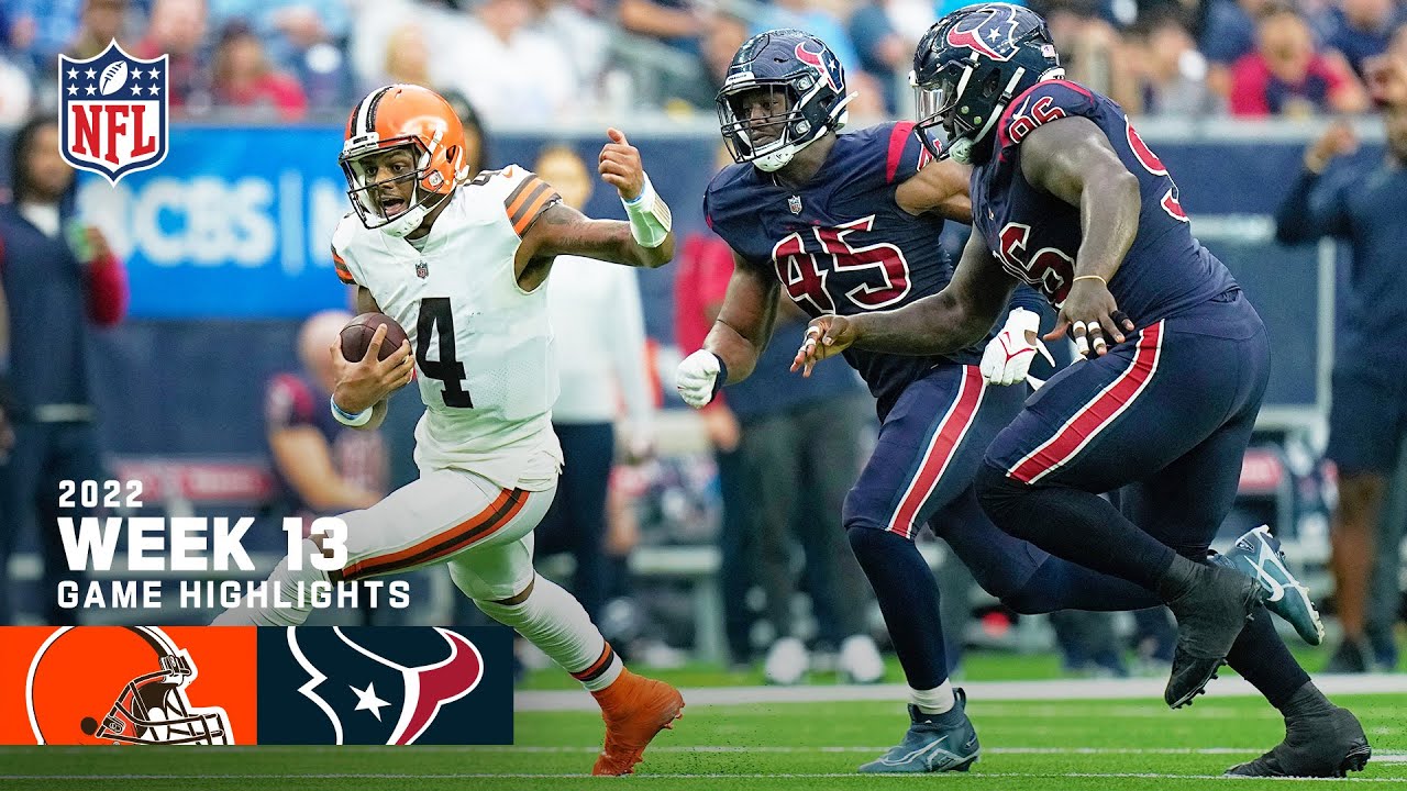 Cleveland Browns vs. Houston Texans | 2022 Week 13 Game Highlights