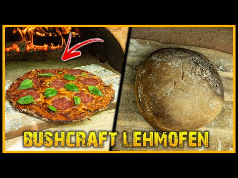 PIZZA und BROT aus BUSHCRAFT LEHMOFEN – Im Wald gebaut, mit Feuer gebacken – Naturensöhne kochen