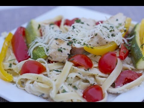 Chicken Vegetable Fettuccine Alfredo Recipe - Home Date Night! - UCubwl8dqXbXc-rYE8MOSUnQ