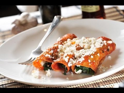 Enchiladas de Espinaca - Recetas de cocina mexicana - Spinach enchiladas - UCvg_5WAbGznrT5qMZjaXFGA