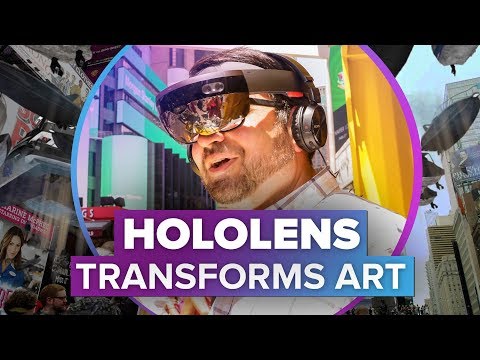 HoloLens art installation in Times Square - UCOmcA3f_RrH6b9NmcNa4tdg