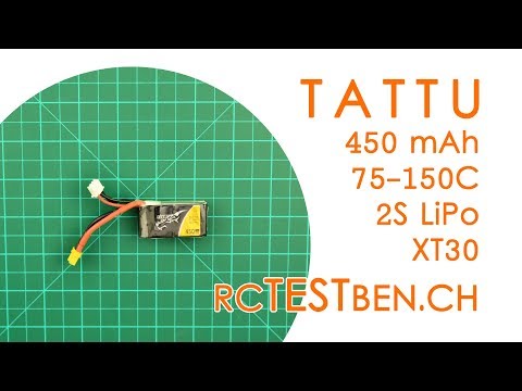 Tattu 2S 450mAh 75C/150C LiPo Battery Testing - RCTESTBEN.CH - UCBptTBYPtHsl-qDmVPS3lcQ