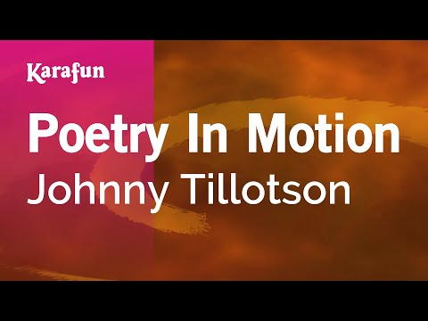 Karaoke Poetry In Motion - Johnny Tillotson * - UCbqcG1rdt9LMwOJN4PyGTKg