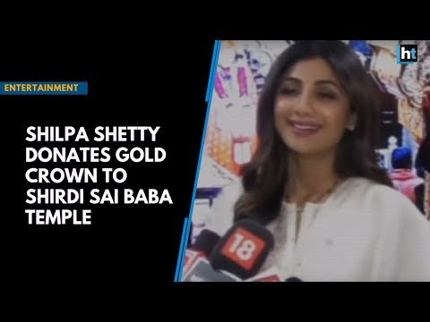 WATCH #Spiritual | Shilpa Shetty Donates GOLD CROWN to Shirdi Sai Baba Temple #India #Special