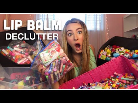 HUGE SATISFYING LIP BALM DECLUTTER!  - UC46fZkmsP85pUQDLw1UKezg