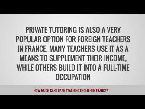 video on how much you can earn working as a TEFL teacher in France