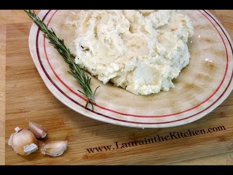 How to Make Roasted Garlic Mashed Potatoes - by Laura Vitale - Laura in the Kitchen Ep 94 - UCNbngWUqL2eqRw12yAwcICg