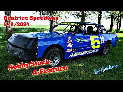 08/09/2024 Beatrice Speedway Hobby Stock A-Feature - dirt track racing video image