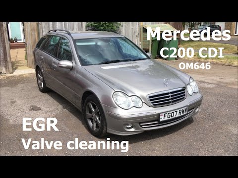 Как правильно удалить клапан EGR на Mercedes Classe C 2.0 CDI: пошаговая инструкция.