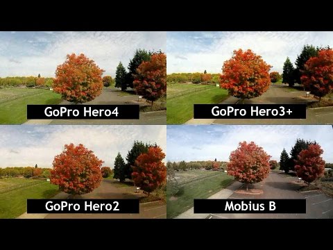 RFTC: Side-by-Side Comparison of GoPro Hero 4, GoPro Hero 3+, GoPro Hero 2 and Mobius B - UC7he88s5y9vM3VlRriggs7A