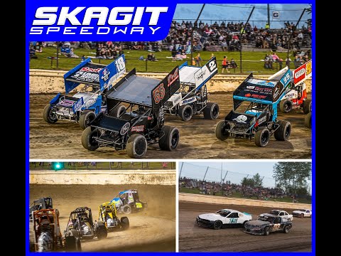6/3/23 Skagit Speedway 410 Sprints (Heats, Dash, Main Event, &amp; Qualifying) - dirt track racing video image