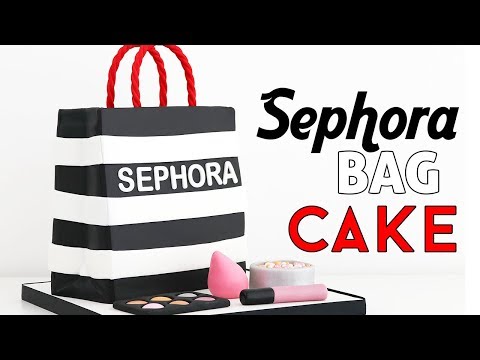 HOW TO MAKE A SEPHORA BAG CAKE + MAKEUP DECORATIONS ☆ TAN DULCE - UCdVkiNlwsE_I9ugOkIIzifg