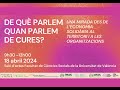 Image of the cover of the video;Jornada: De què Parlem Quan Parlrem de Cures?. Una mirada des de l'Economia Solidària al Territori