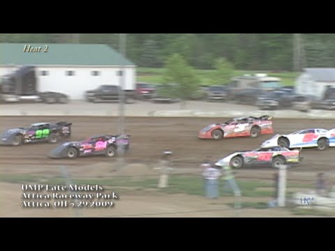 UMP Late Models - Attica Raceway Park, Attica, OH May 29, 2009 - dirt track racing video image