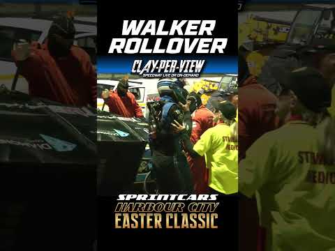 CPV SHORTS | Walker Rollover #sprintcarracing #sprintcars #dirttrackracing - dirt track racing video image