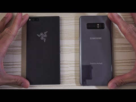 Razer Phone vs Galaxy Note 8 - Speed Test! (4K) - UCgRLAmjU1y-Z2gzOEijkLMA