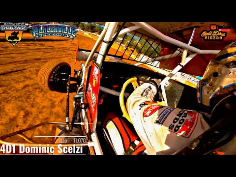 Dominic Scelzi &amp; Corey Day Onboard Qualifying At Placerville Speedway SCCT Dave Bradway Memorial - dirt track racing video image