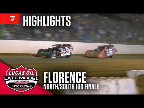 Lucas Oil Late Model Dirt Series | Highlights - 43rd Annual North/South 100 | Florence Speedway - dirt track racing video image