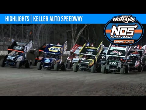 World of Outlaws NOS Energy Drink Sprint Cars Keller Auto Speedway, September 16, 2022 | HIGHLIGHTS - dirt track racing video image