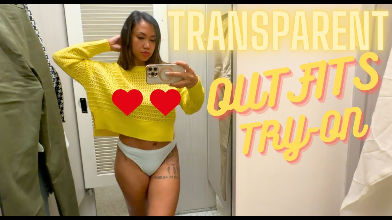 TRYING ON TRANSPARENT CLOTHES AT THE MALL !