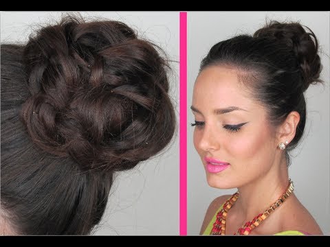 Messy Braided Bun Tutorial! - UCLFW3EKD2My9swWH4eTLaYw