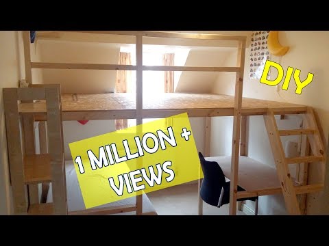 HOW TO MAKE A LOFT BED LARGE DIY LOFT BED WALL TO WALL £100 - UC6lfLeHPA3hjf591yWY3NwQ