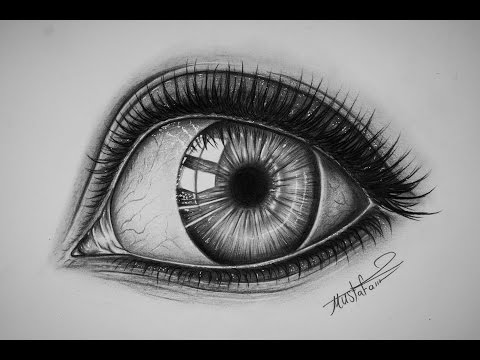 تعلم رسم عين خطوة بخطوة  رسم عيون بشكل احترافي  دورة تعلم رسم العين