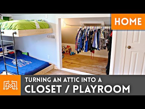 Turning an Attic into a Closet/Playroom - UC6x7GwJxuoABSosgVXDYtTw