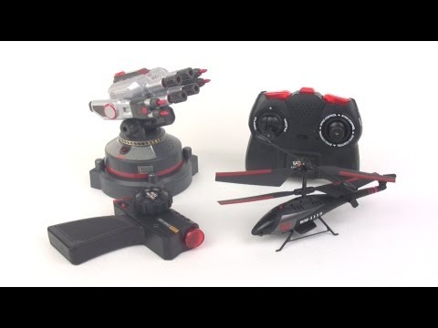 Jada Battle Machines Air vs. Land RC heli vs. laser turret! - UC7aSGPMtuQ7uyVEdjen-02g