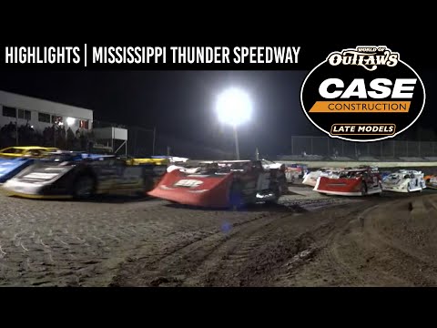 World of Outlaws CASE Late Models at Mississippi Thunder Speedway May 5, 2022 | HIGHLIGHTS - dirt track racing video image