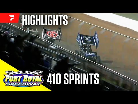 Dietrich &amp; Borden Duel At The Speed Palace | 410 Sprints at Port Royal Speedway 4/13/24 | Highlights - dirt track racing video image