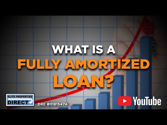 What is a Fully Amortized Loan?
