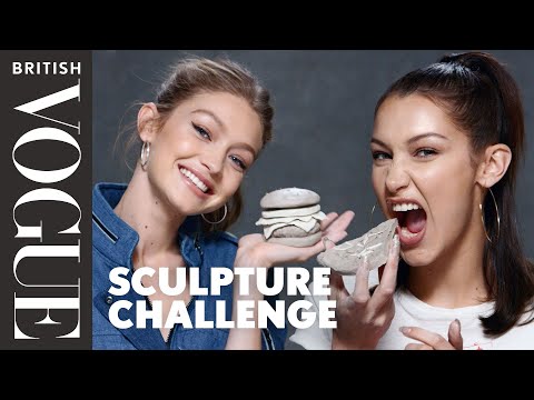 Gigi And Bella Hadid Take The Sculpture Challenge | British Vogue - UCZ8TREbPfawhSvayVe5pqKg