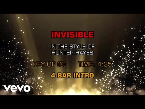 Hunter Hayes - Invisible (Karaoke) - UCQHthJbbEt6osR39NsST13g