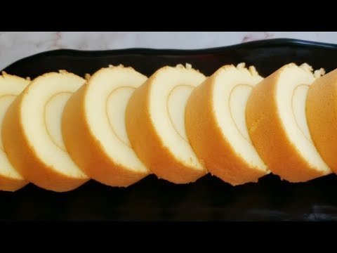 蛋糕卷的做法，柔软香甜，味道清新好吃不腻