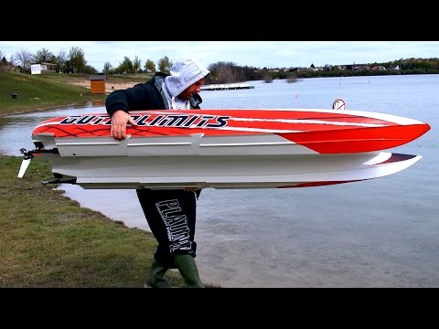 GIGANTIC POWERFUL RC POWERBOAT SPEEDBOAT HPR-233 130 KMH 