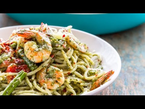 Pesto Shrimp Spaghetti | Flavor Quotient