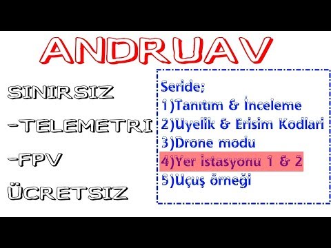 Andruav Programı -5- (Sınırsız telemetri & FPV) Yer İstasyonu Kullanımı (Windows - Mission Planner)