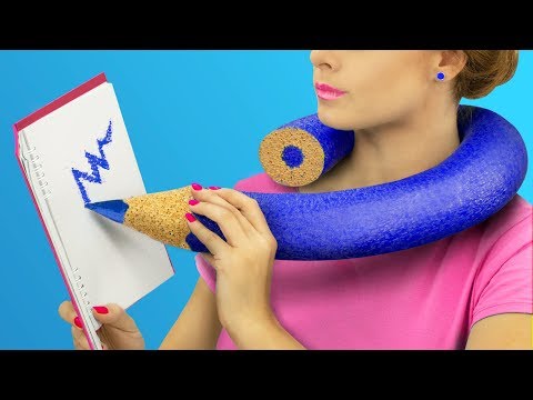 6 Weird Ways To Sneak Giant Stress Relievers Into Class / Anti Stress School Supplies - UCWwqHwqLSrdWMgp5DZG5Dzg