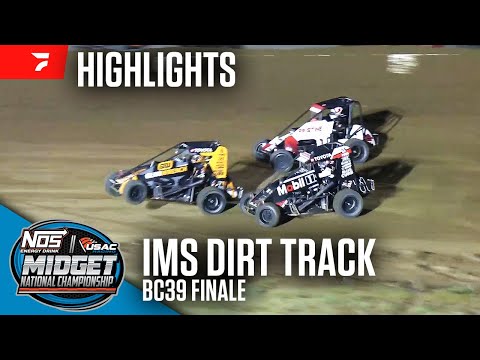 BC39 Finale | USAC Midgets at Indianapolis Motor Speedway Dirt Track 9/29/24 | Highlights - dirt track racing video image