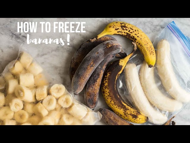 How to Preserve Bananas in the Freezer