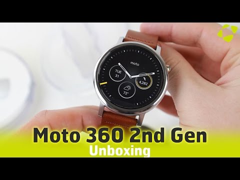 Moto 360 2nd Gen Unboxing - Silver / Leather Cognac Mens 46mm - UCS9OE6KeXQ54nSMqhRx0_EQ