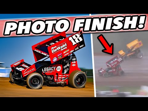 LAST LAP PASS PHOTO FINISH AT LERNERVILLE SPEEDWAY! - dirt track racing video image