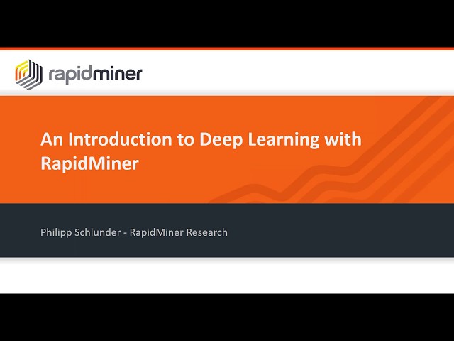 Deep Learning in RapidMiner: The Pros and Cons