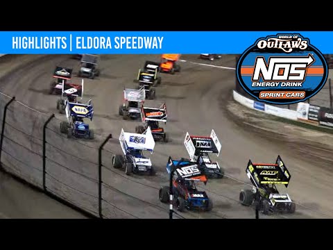 World of Outlaws NOS Energy Drink Sprint Cars Eldora Speedway July 14, 2022 | HIGHLIGHTS - dirt track racing video image